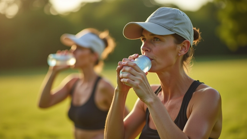 Boot camp participants recovering and hydrating after an intense outdoor training session